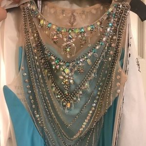 Pageant/prom light blue dress.